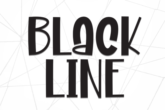 Black Line Font - Featured Image