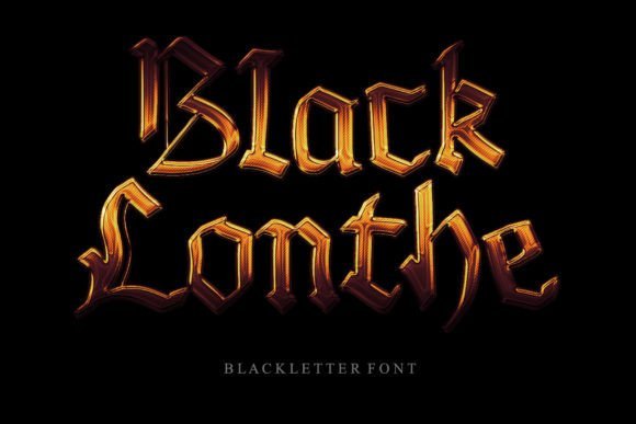 Black Lonthe Font - Featured Image