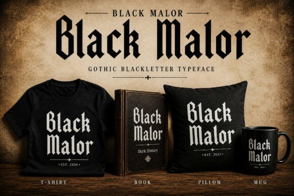 Black Malor Font - Featured Image
