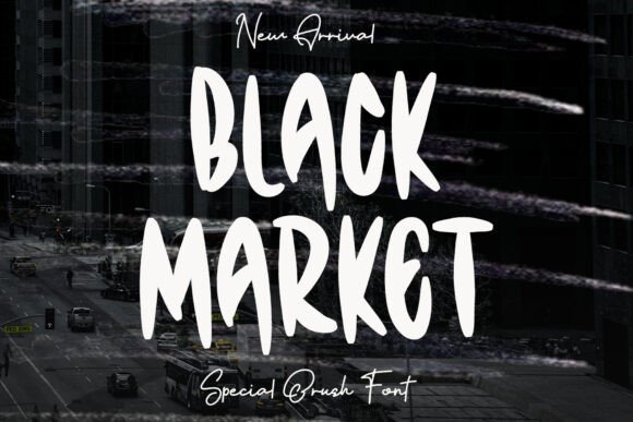 Black Market Font - Featured Image