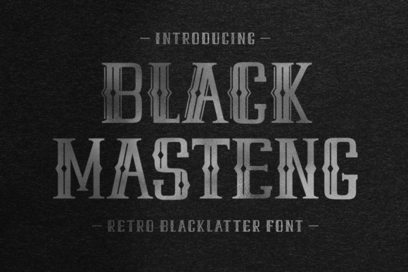Black Masteng Font - Featured Image