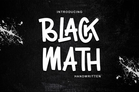 Black Math Font - Featured Image