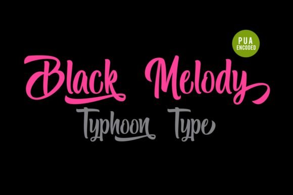 Black Melody Font - Featured Image