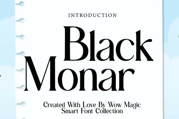 Black Monar Font - Featured Image