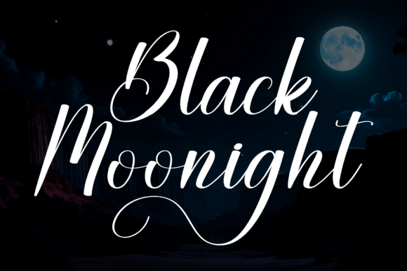 Black Moonight Font - Featured Image