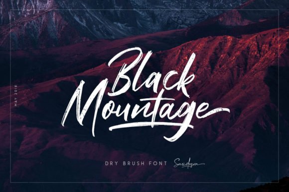 Black Mountage Font - Featured Image