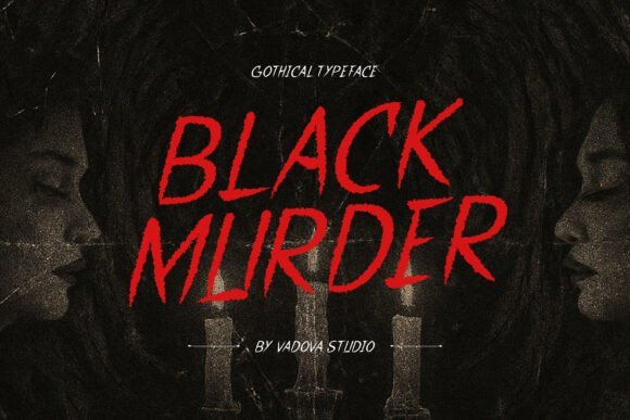 Black Murder Font - Featured Image