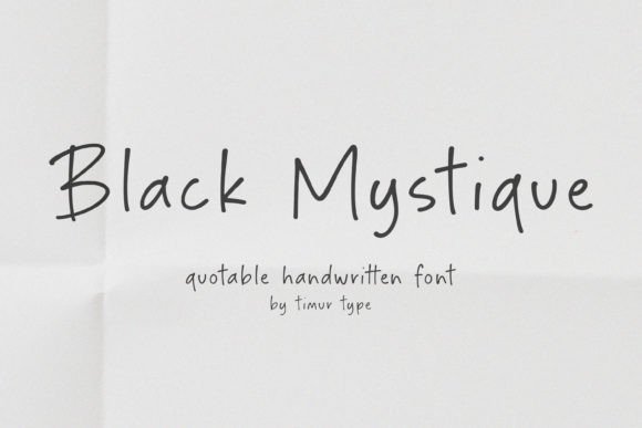 Black Mystique Font - Featured Image