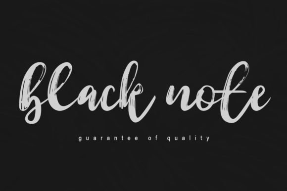 Black Note Font - Featured Image
