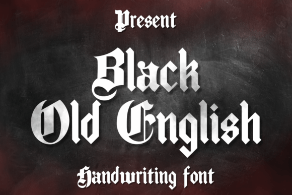 Black Old English Font - Featured Image