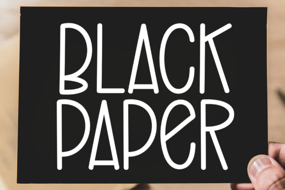 Black Paper Font - Featured Image