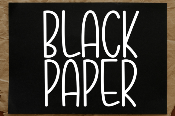 Black Paper Font - Featured Image