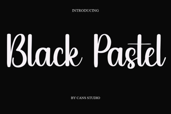 Black Pastel Font - Featured Image
