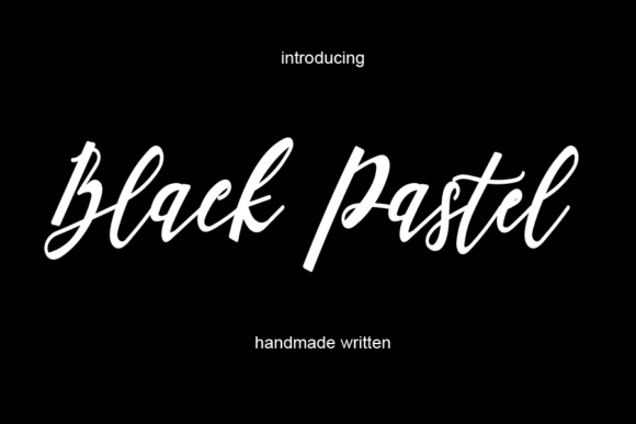 Black Pastel Font - Featured Image