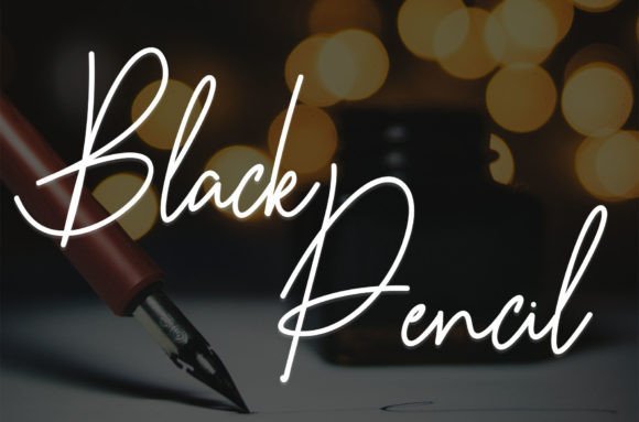 Black Pencil Font - Featured Image