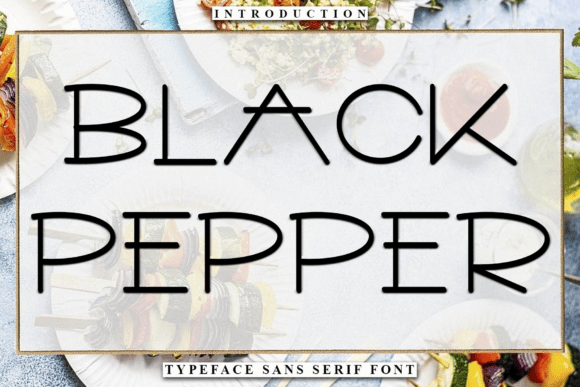 Black Pepper Font - Featured Image