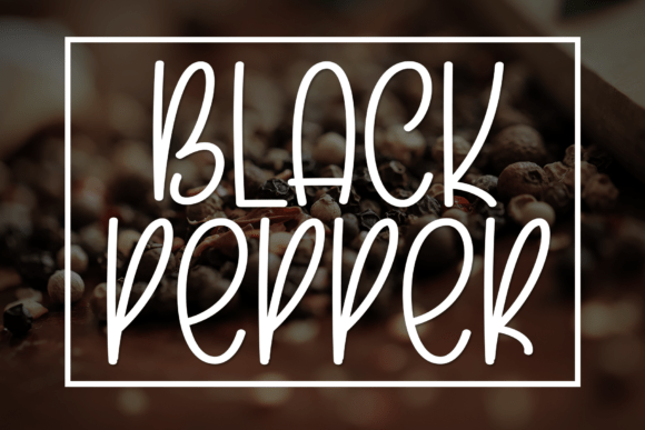 Black Pepper Font - Featured Image