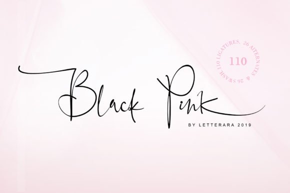 Black Pink Family Font - Featured Image