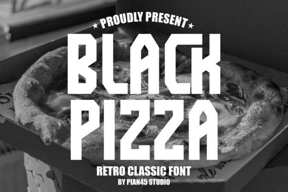 Black Pizza Font - Featured Image