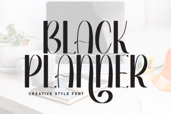 Black Planner Font - Featured Image