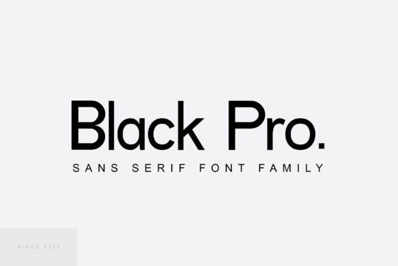 Black Pro Font - Featured Image