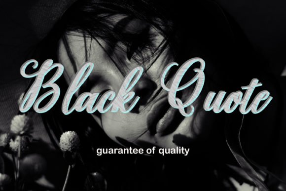 Black Quote Font - Featured Image