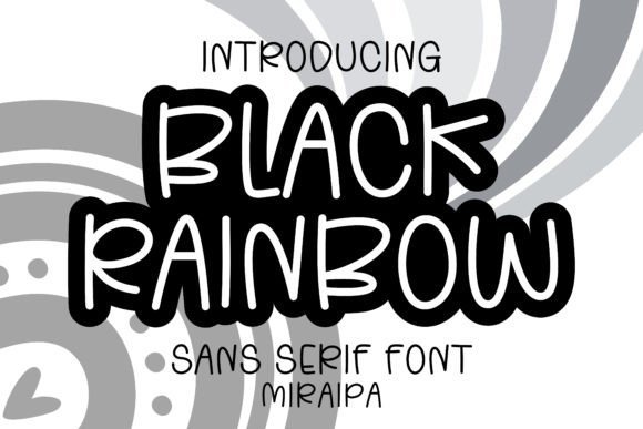 Black Rainbow Font - Featured Image