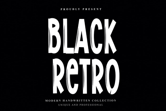 Black Retro Font - Featured Image
