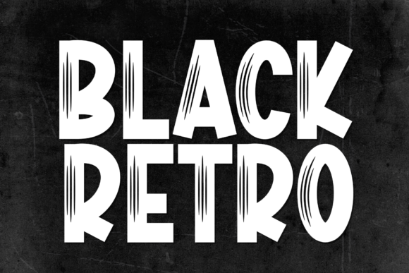 Black Retro Font - Featured Image