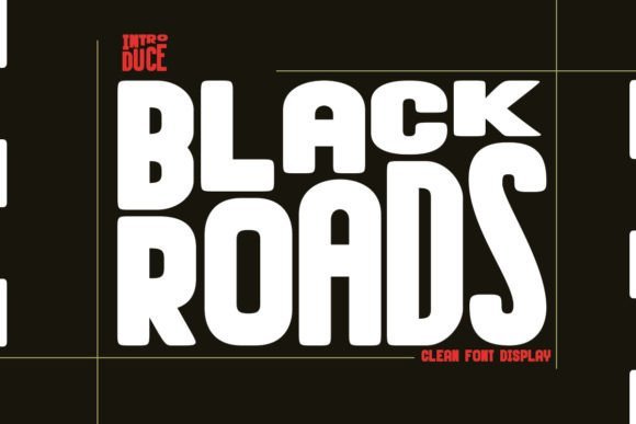 Black Roads Font - Featured Image