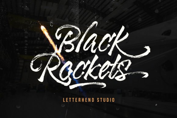 Black Rockets Font - Featured Image