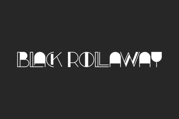 Black Rollaway Font - Featured Image
