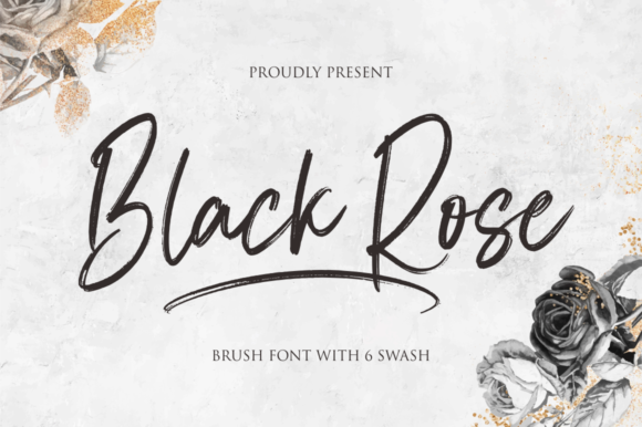 Black Rose Font - Featured Image