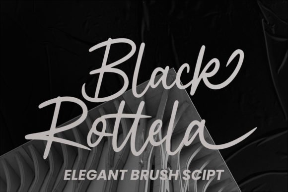 Black Rotela Script Font - Featured Image