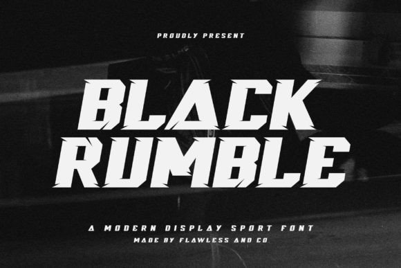 Black Rumble Font - Featured Image