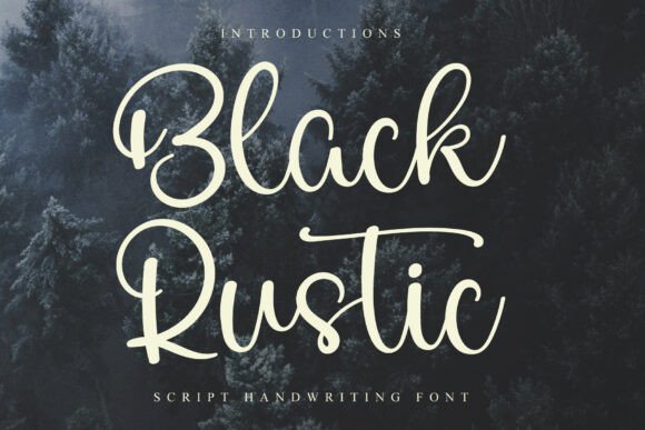 Black Rustic Font - Featured Image