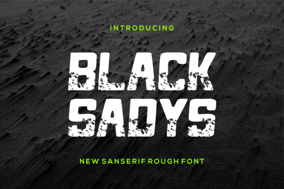 Black Sadys Font - Featured Image