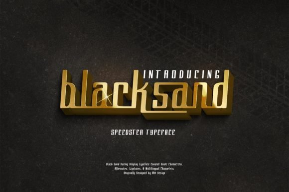 Black Sand Font - Featured Image