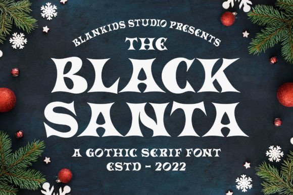Black Santa Font - Featured Image
