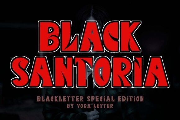 Black Santoria Font - Featured Image