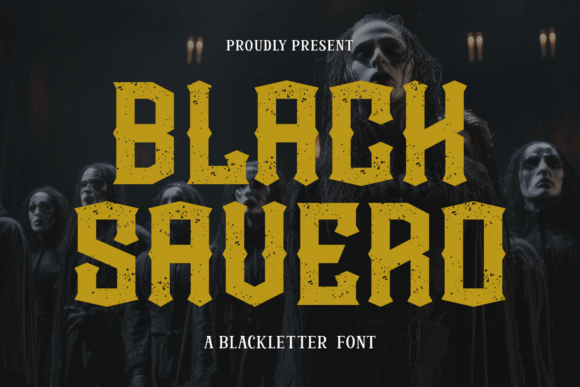 Black Savero Font - Featured Image