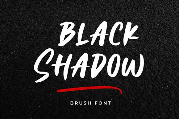 Black Shadow Font - Featured Image