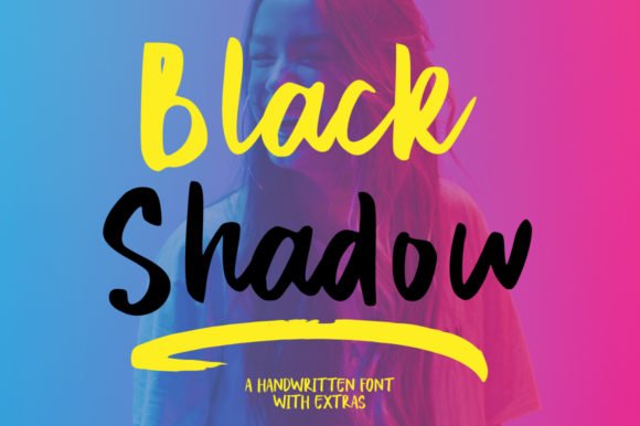 Black Shadow Font - Featured Image