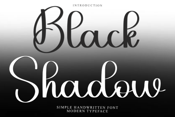 Black Shadow Font - Featured Image