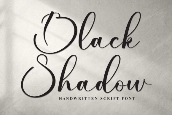 Black Shadow Font - Featured Image