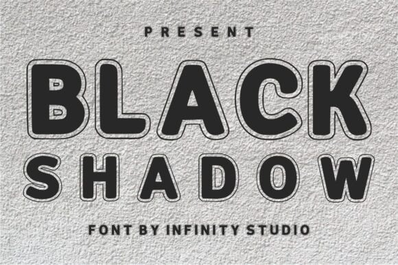 Black Shadow Font - Featured Image