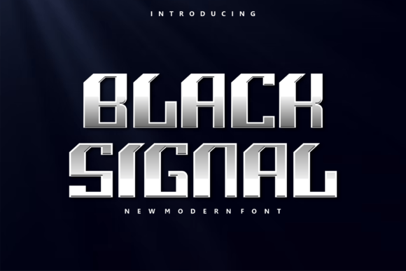 Black Signal Font - Featured Image