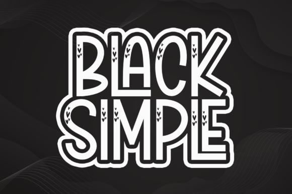 Black Simple Font - Featured Image