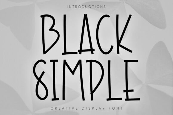 Black Simple Font - Featured Image