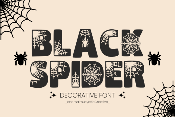 Black Spider Font - Featured Image